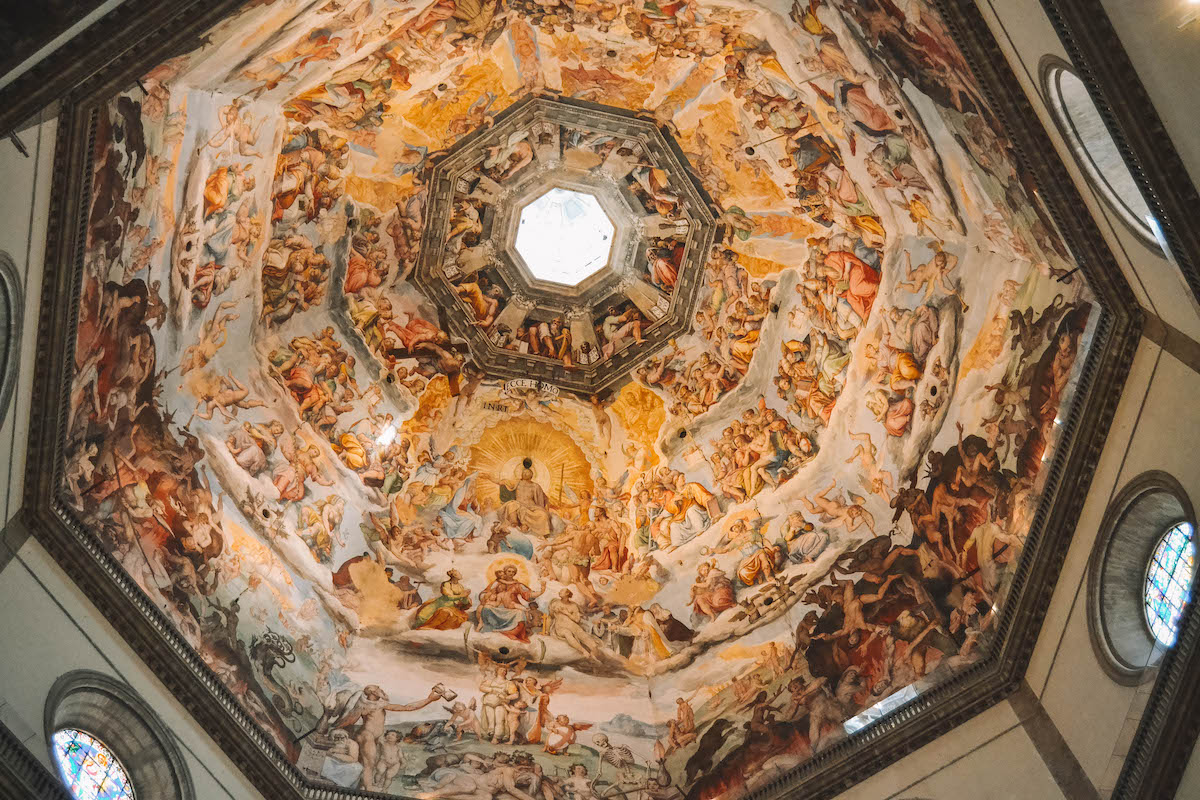 The fresco on the dome of the Florence cathedral