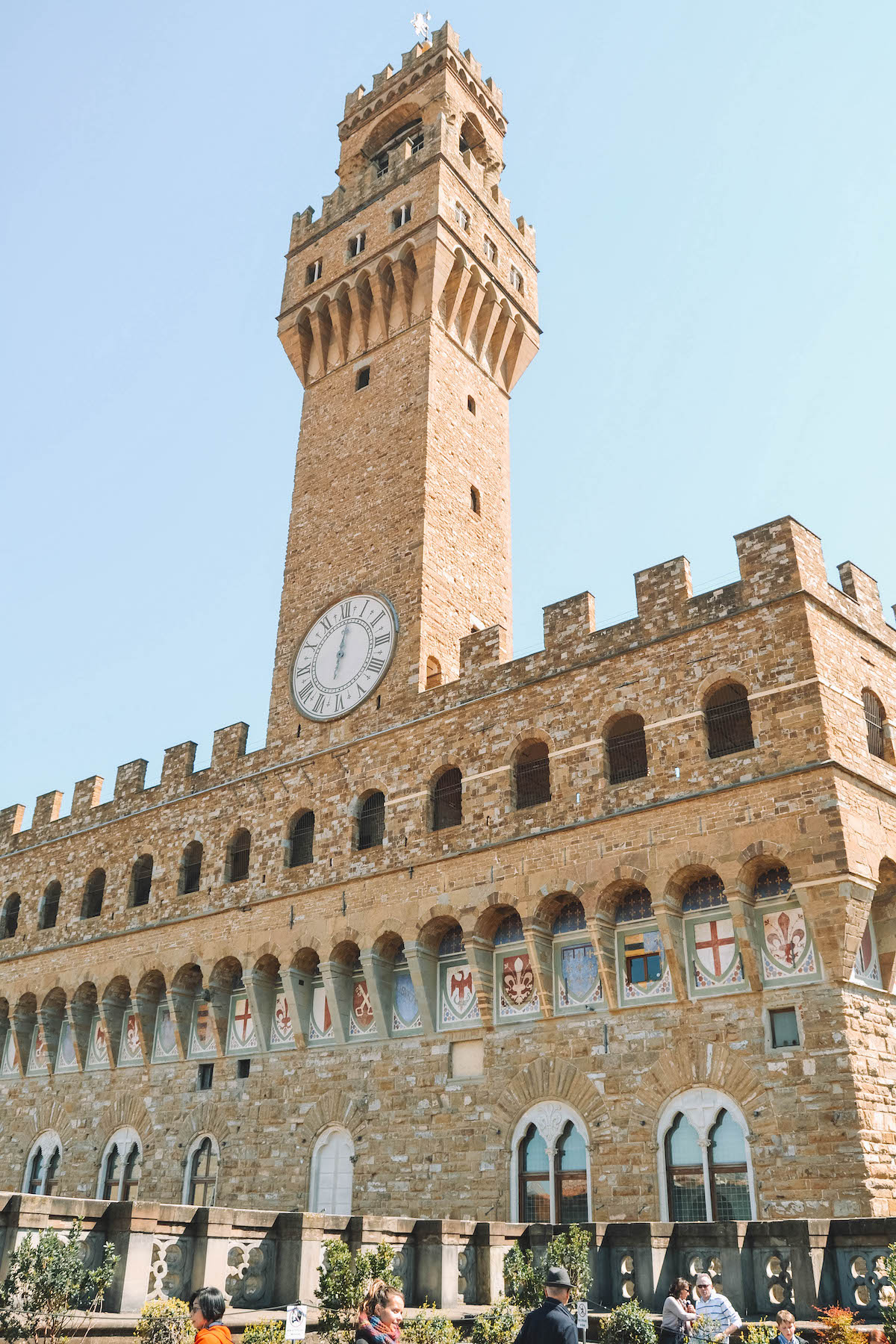 The Palazzo Vecchio in Florence, on a sunny day