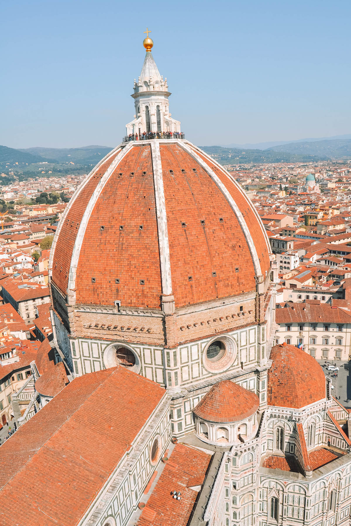 View from the bell tower of the Florence Duomo.