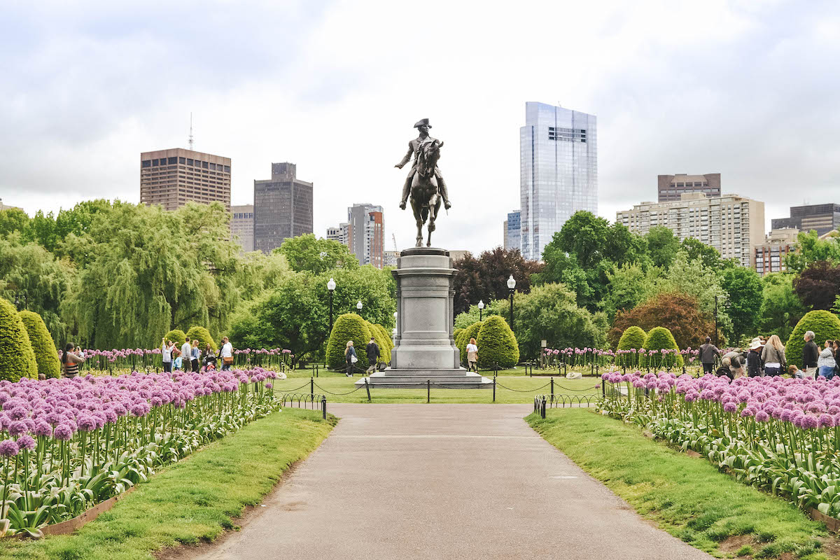 George Washington statue in Boston Public Garden