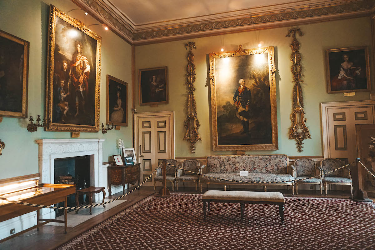 A family sitting room at Inveraray Castle. 