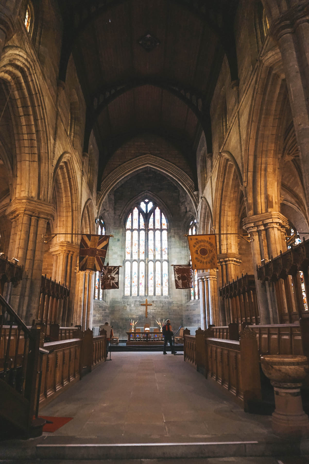 Inside the Church of the Holy Rude in Stirling. 