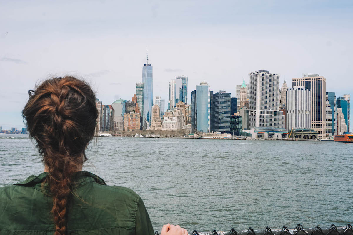 View of the Manhattan skyline from Governors Island.