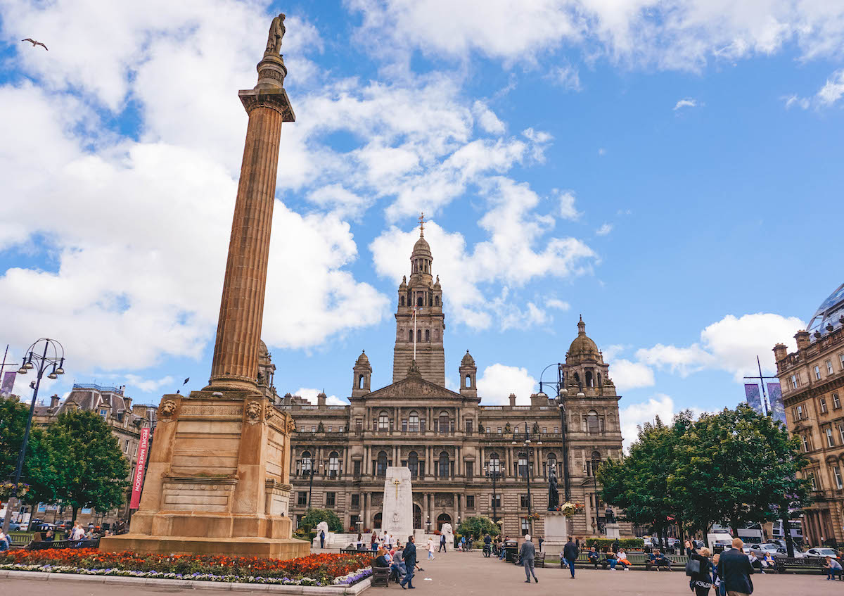 A view of George Square in Glasgow. 