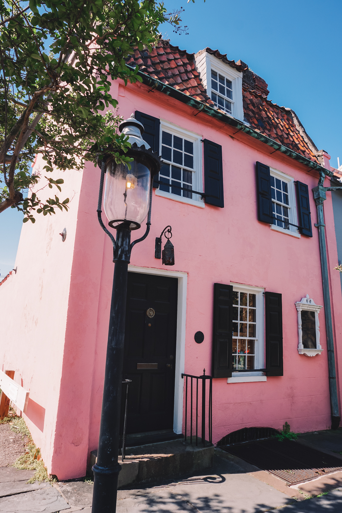 The Pink House in Charleston, SC.