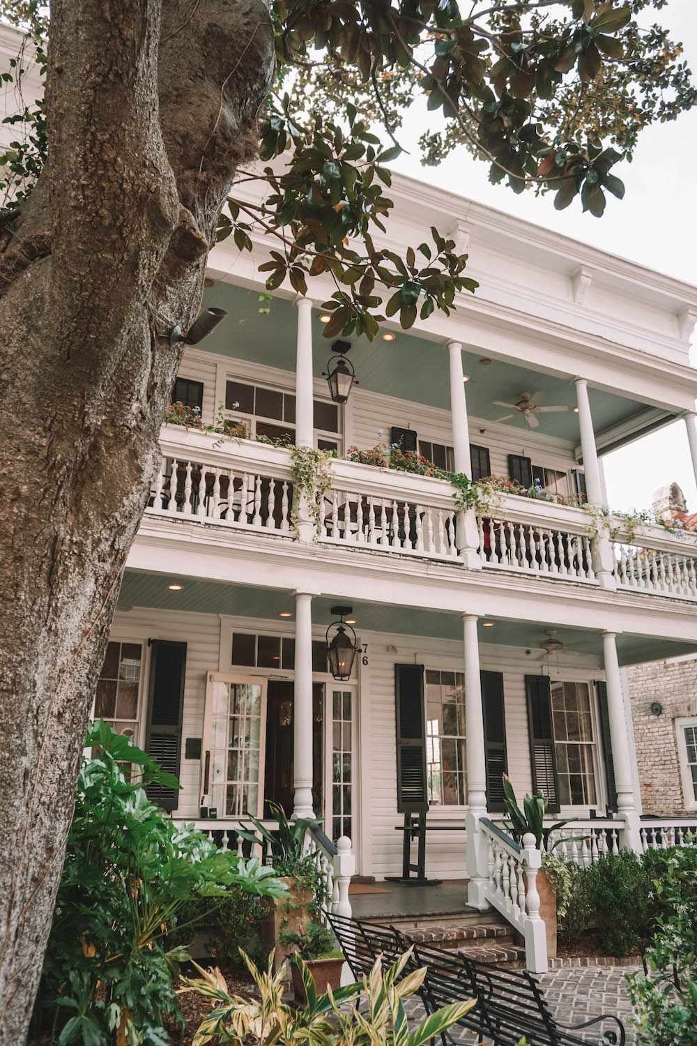 A stately home in Charleston's French Quarter. 