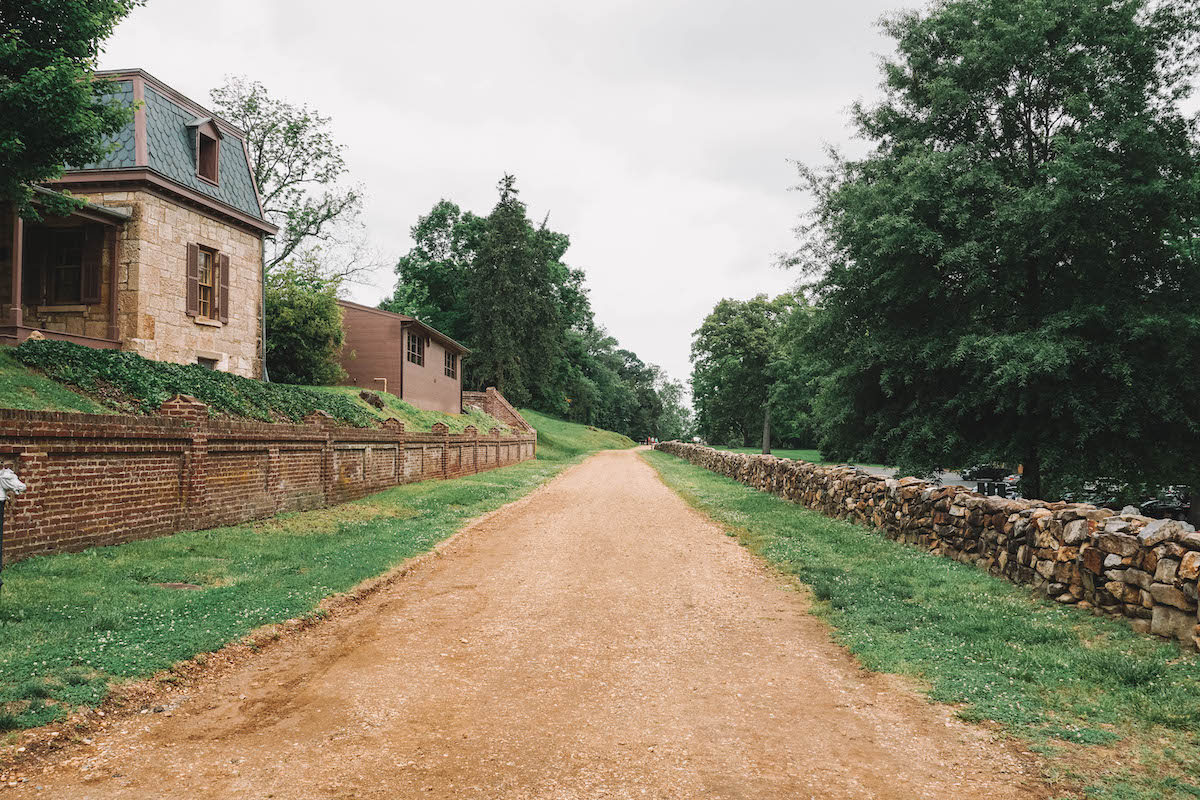 The sunken road in Fredericksburg. 