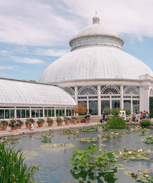 The main greenhouse at the New York Botanic Garden.