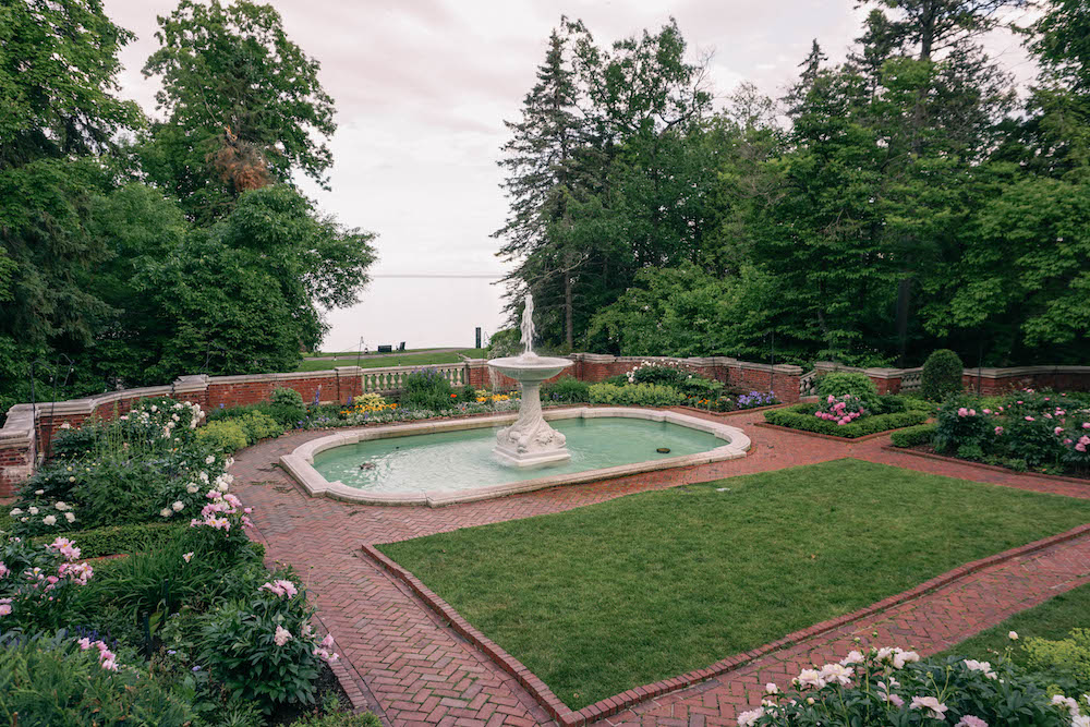 The back garden of Glensheen Mansion in Duluth. 