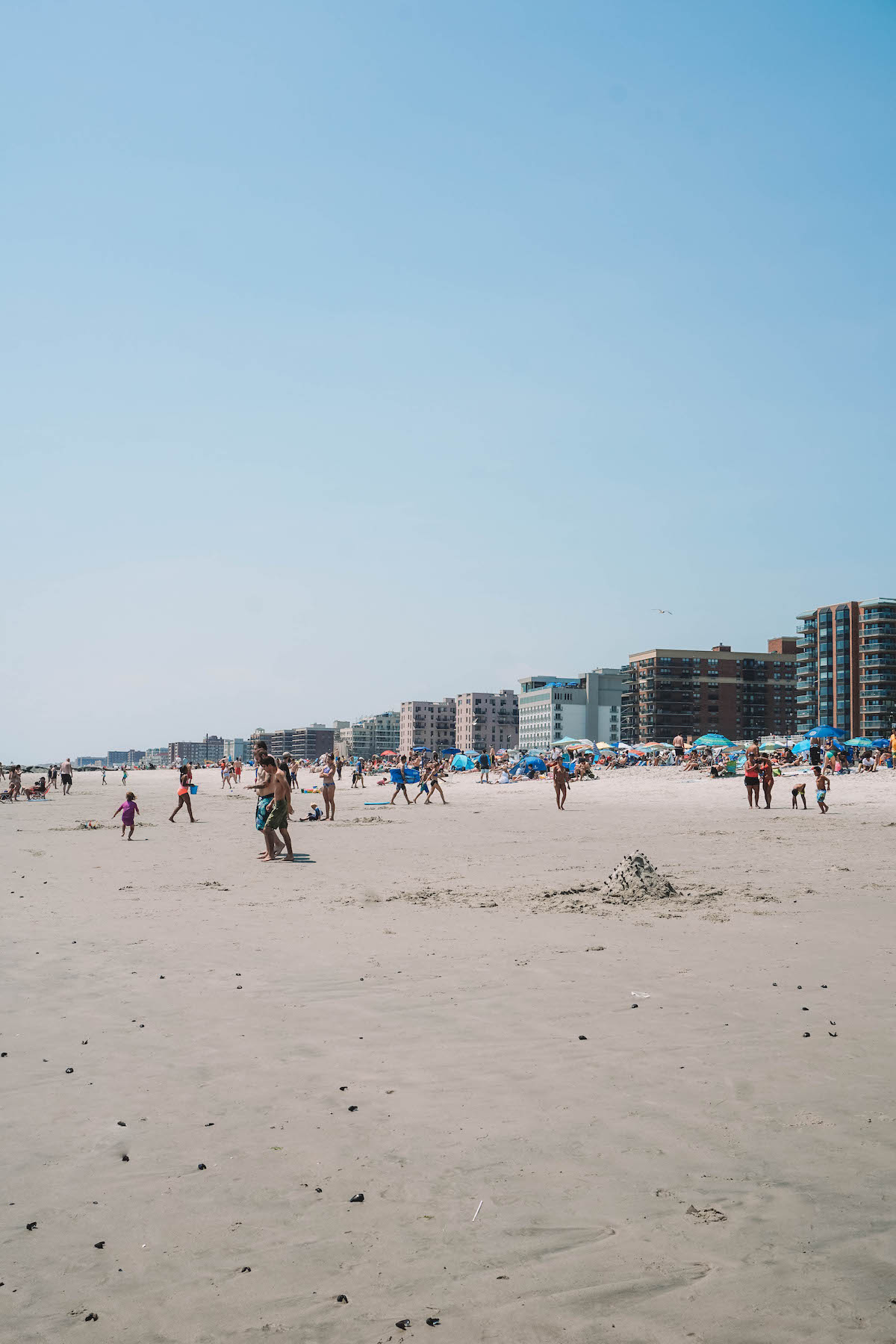 A look down the beach at Long Beach, NY. 