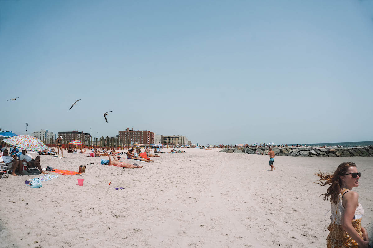 The beach at Long Beach, NY.