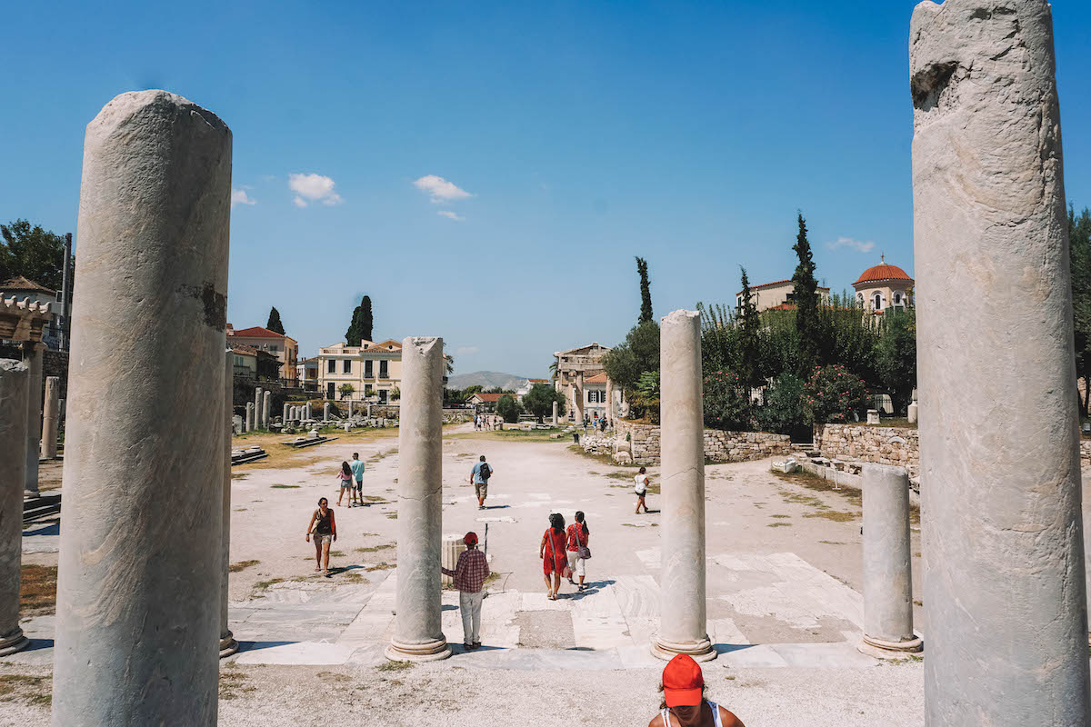 The Roman Agora in Athens, Greece. 