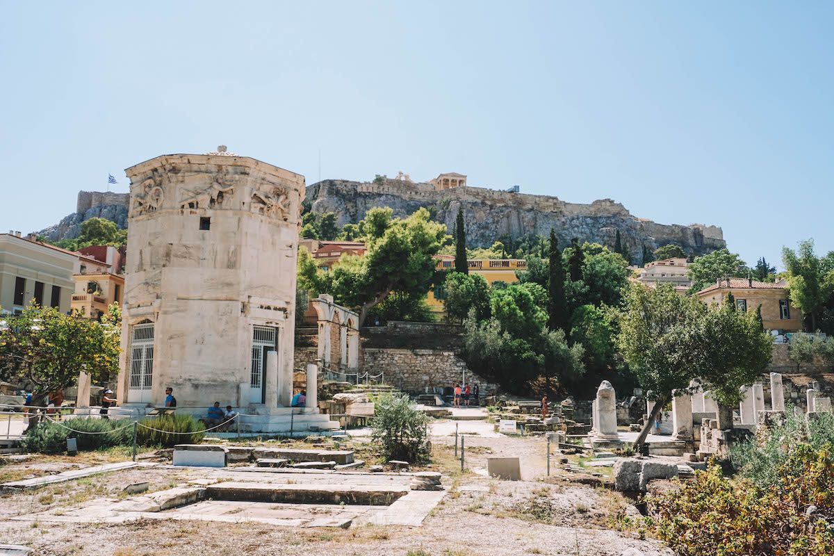 The Roman Agora in Athens, Greece. 