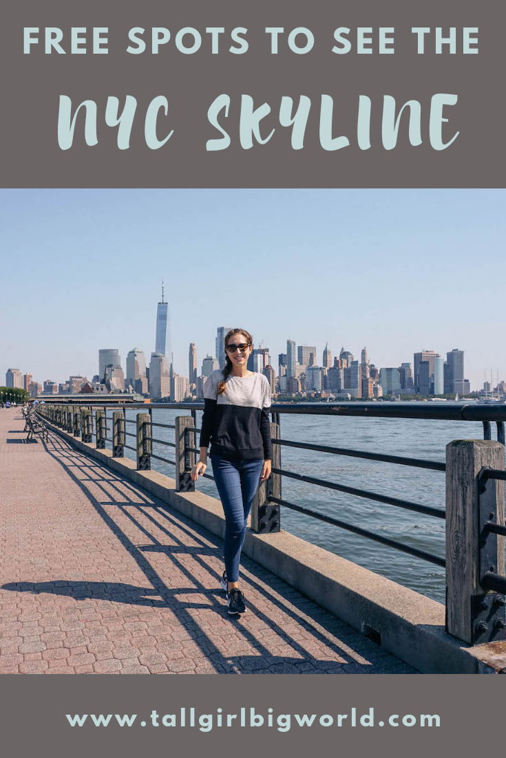 Here are the BEST places to see the Manhattan skyline. These spots are easily accessible and will cost you absolutely nothing! #nyc #manhattan #free #newyork #traveltips #travel #skyline