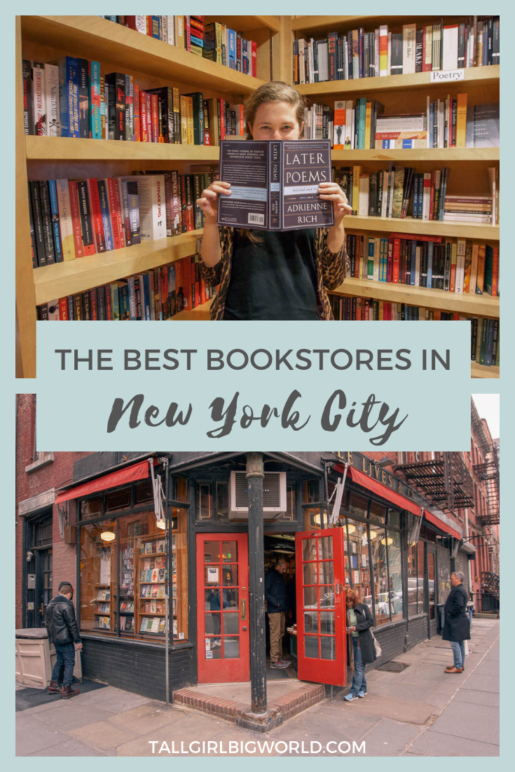Here are 10 of the best bookstores in NYC! Many of these are independent NYC bookstores, and all are totally unique. A must-read for bibliophiles! #NYC #NewYork #NewYorkNewYork #NewYorkCity #Bookstores #TravelTips #TravelBlog