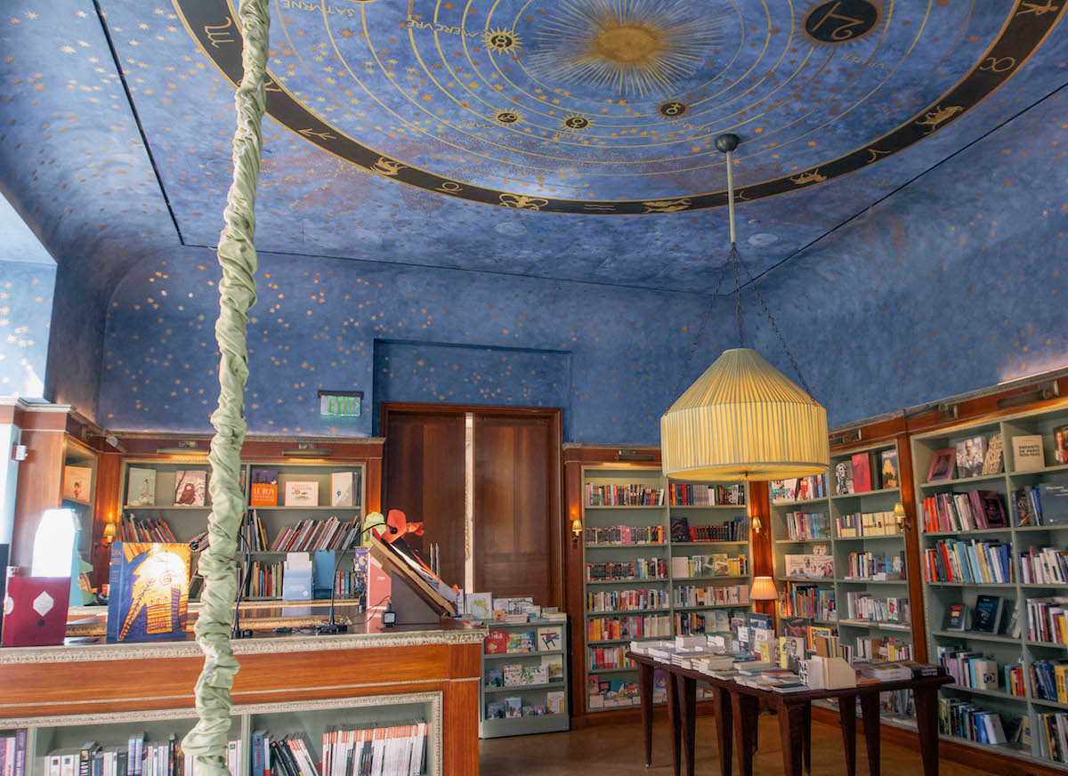 Albertine bookstore ceiling mural
