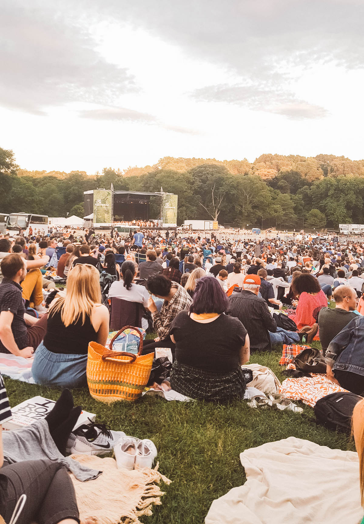 An outdoor concert in NYC