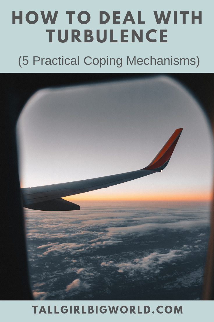 If airplane turbulence makes you nervous, here are my top tips for coping with it. These tricks really help me out and make flying more enjoyable! #turbulence #flying #traveltips #travelblog #fearofflying #travel