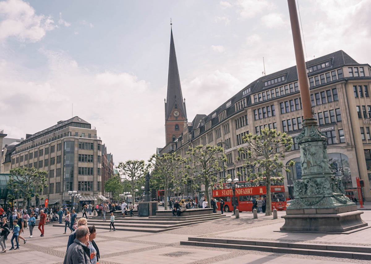 section of Hamburg's old town 