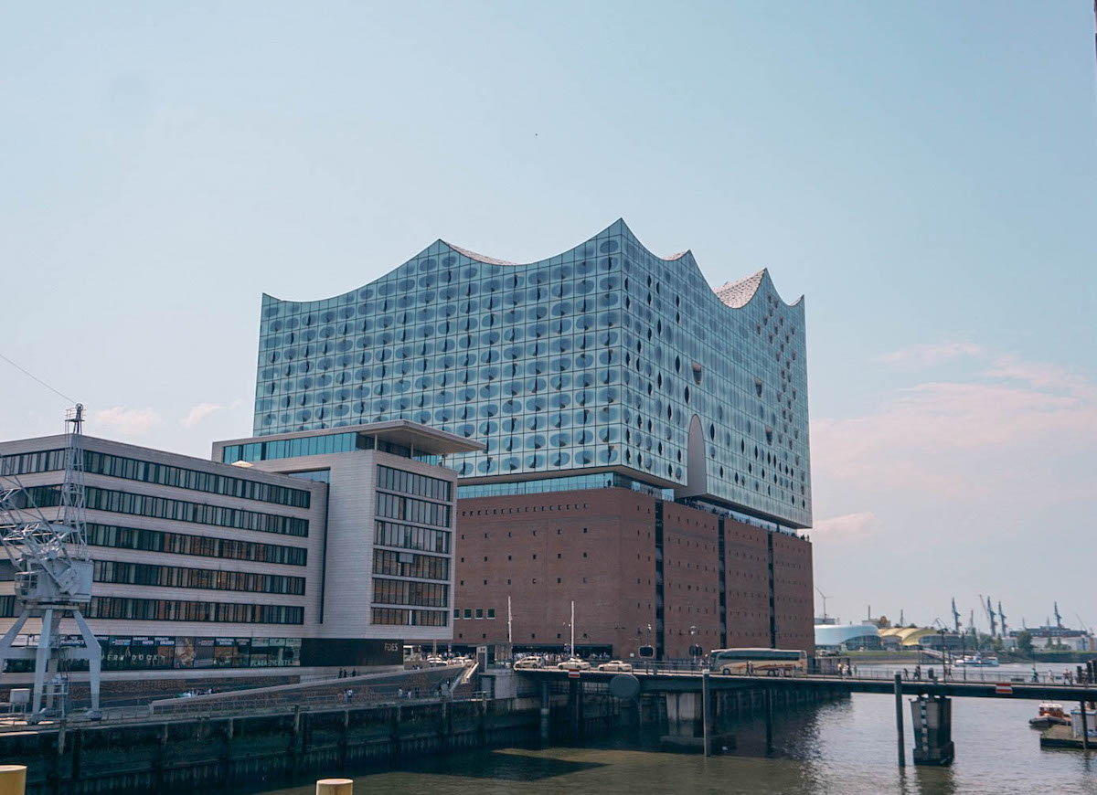 exterior of elbphilharmonie building in hamburg