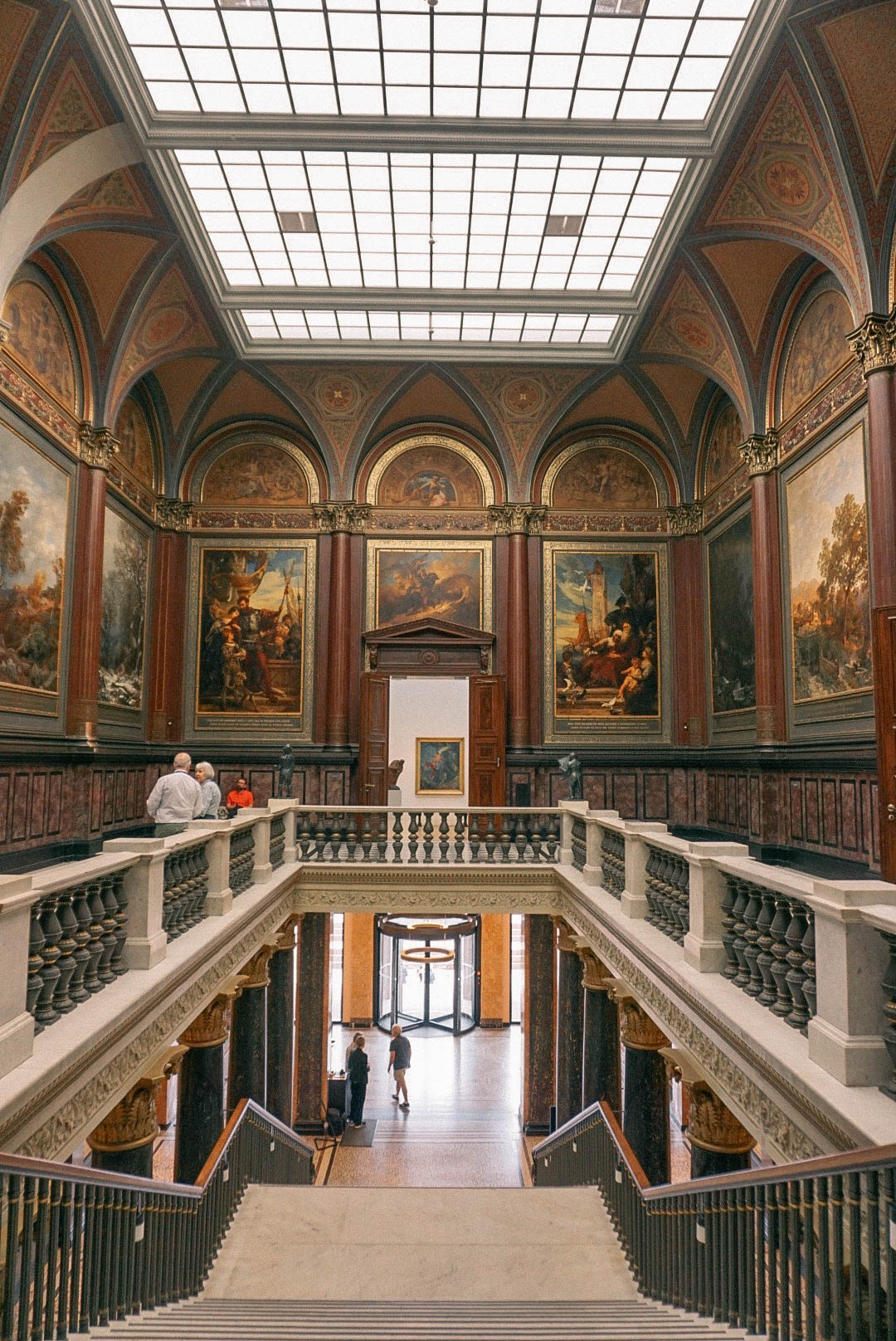 inside staircase of Hamburg's Kunsthalle art museum