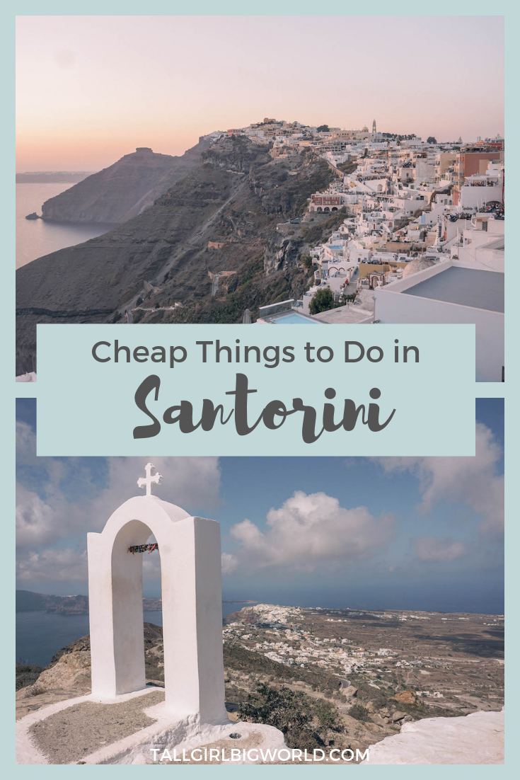 Think visiting Santorini on a budget is impossible? Think again! These cheap Santorini activities are super fun and you won't feel like you're missing out! #santorini #greece #greekislands #greekisland #greecetravel #travel #travelblog