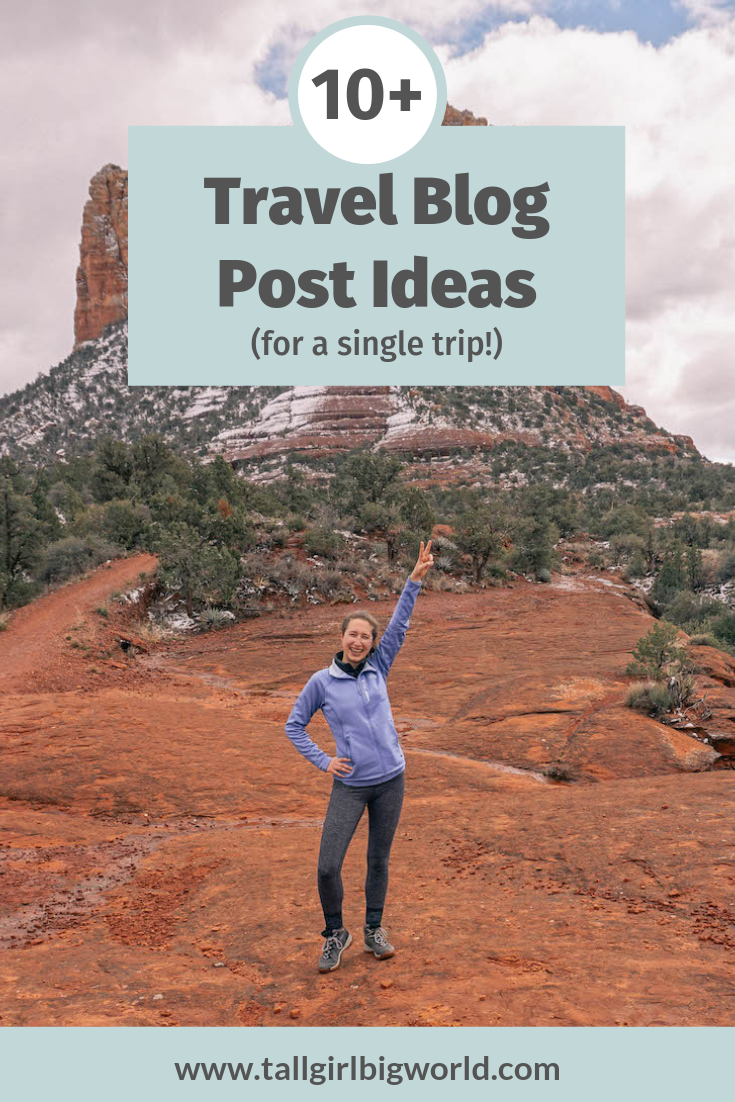 As a travel blogger, it can be tricky thinking of blog post ideas when you're stuck at home. But if you write multiple posts about a trip, it's not so hard! #blogging #blogger #travelblog #bloggingtips #writing