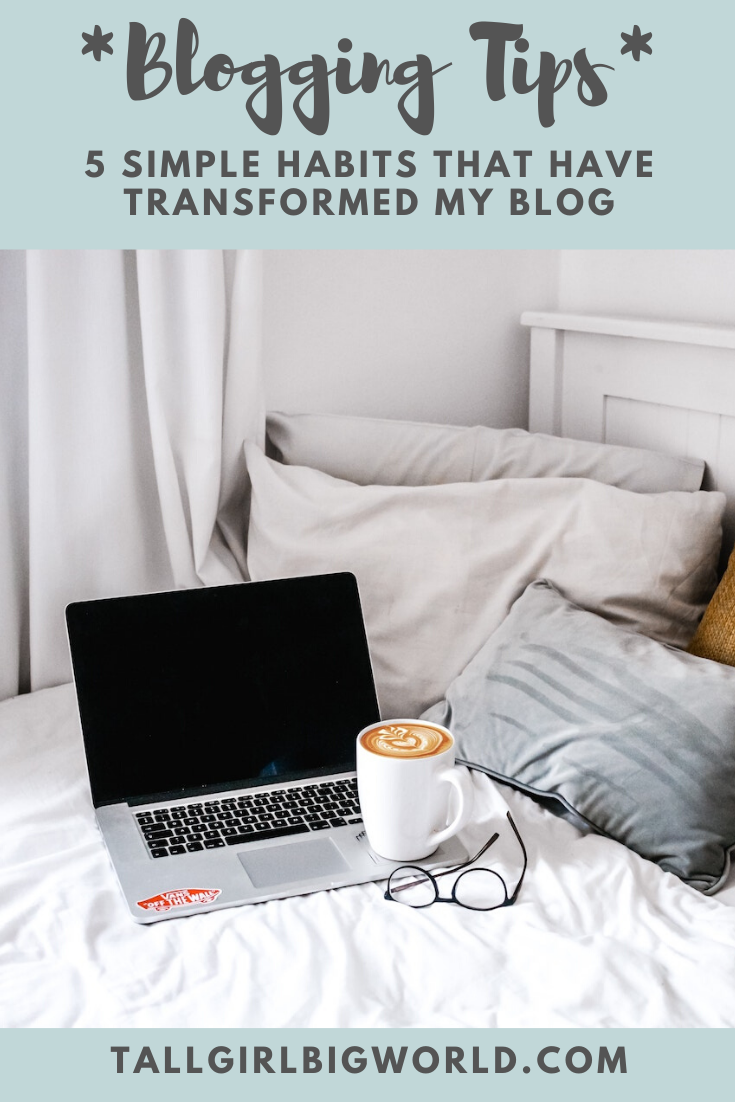 Since adopting these 5 simple habits 1 year ago, my blog (and my approach to blogging!) has undergone a total transformation. Here's what I did to jumpstart my blogging career! #blogger #blogging #travelblog #blogtips