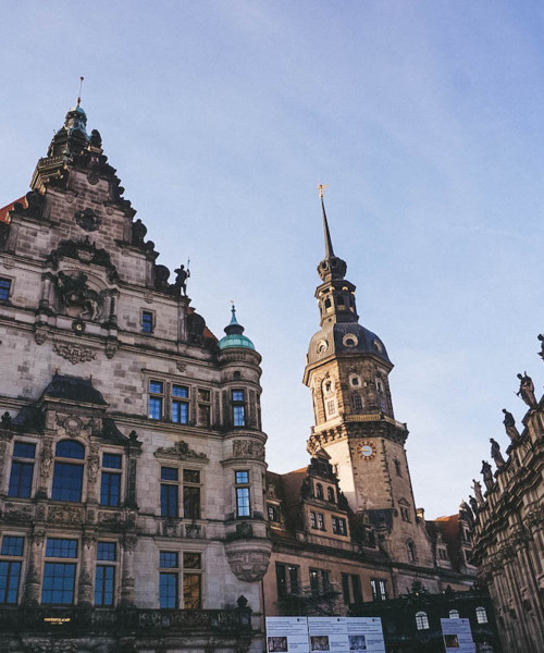 A skyline photo of Old Town Dresden