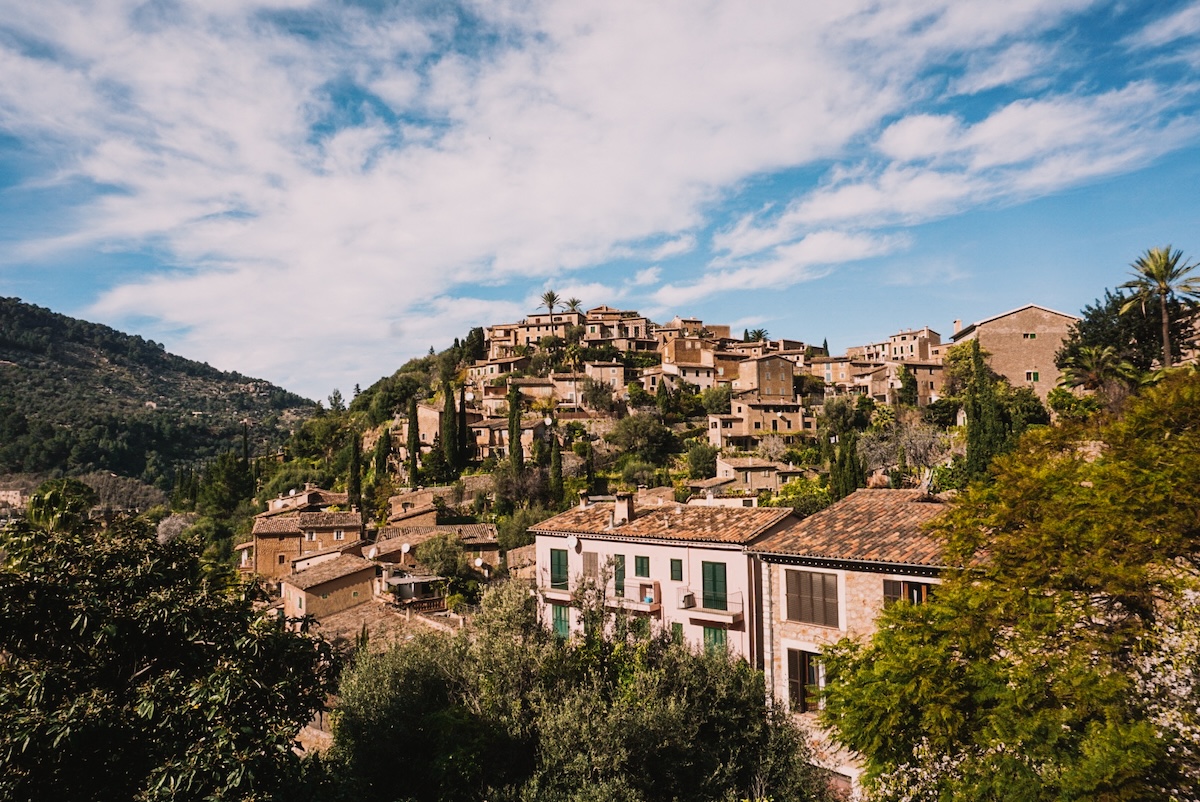 A view of Deia from afar.