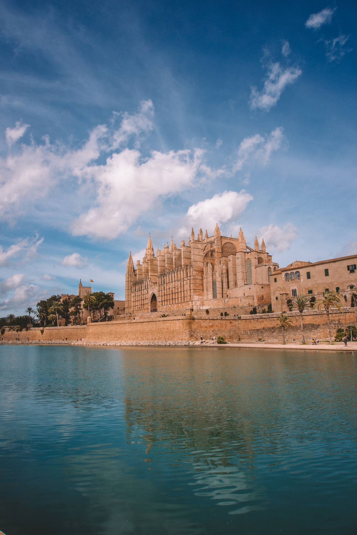 The Palma Cathedral seen from the Parc de la Mar