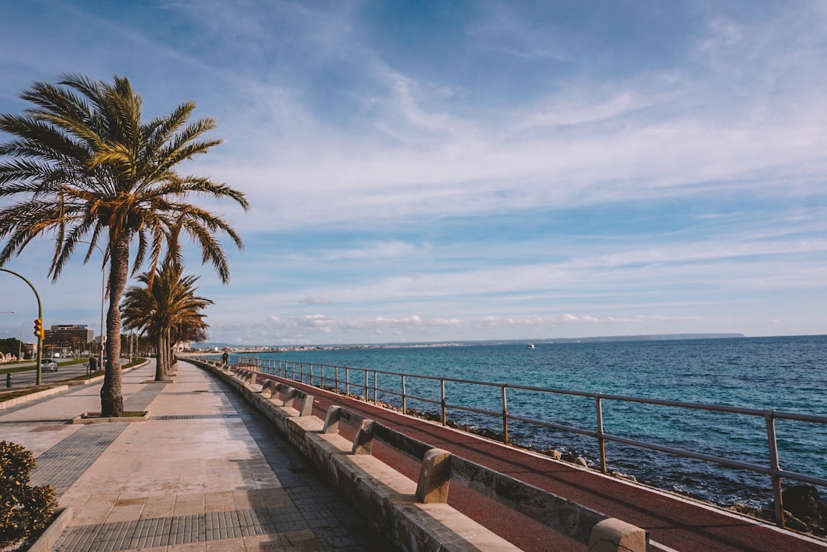 The waterfront in Palma de Mallorca