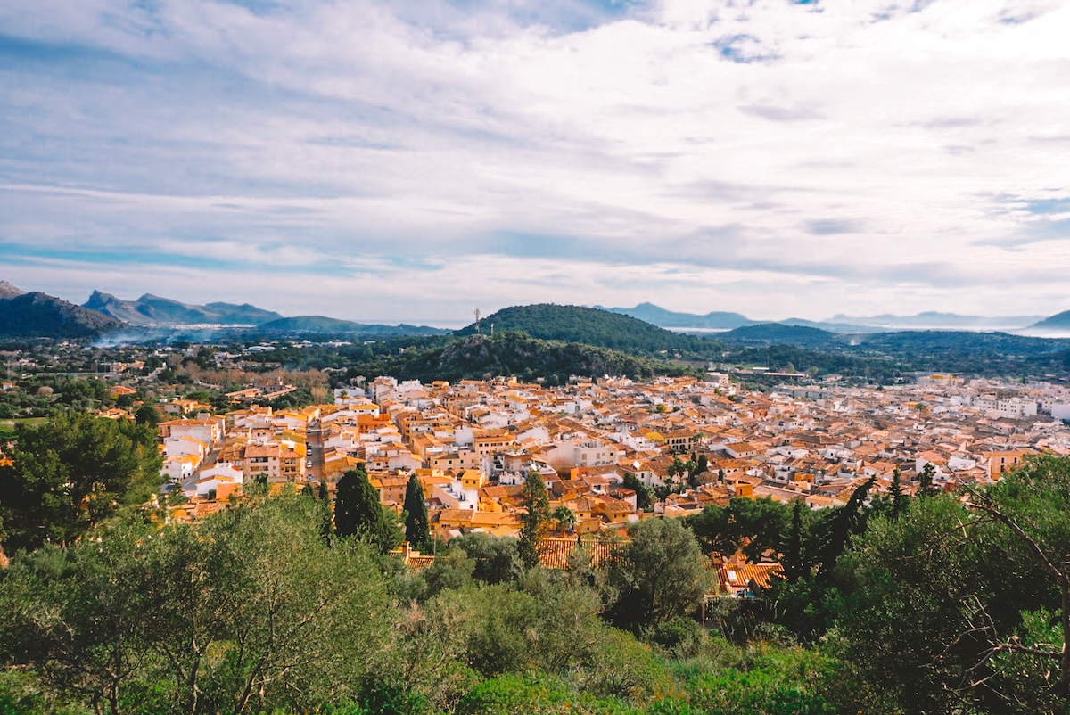 Polença, seen from the top of the Calvari Steps.