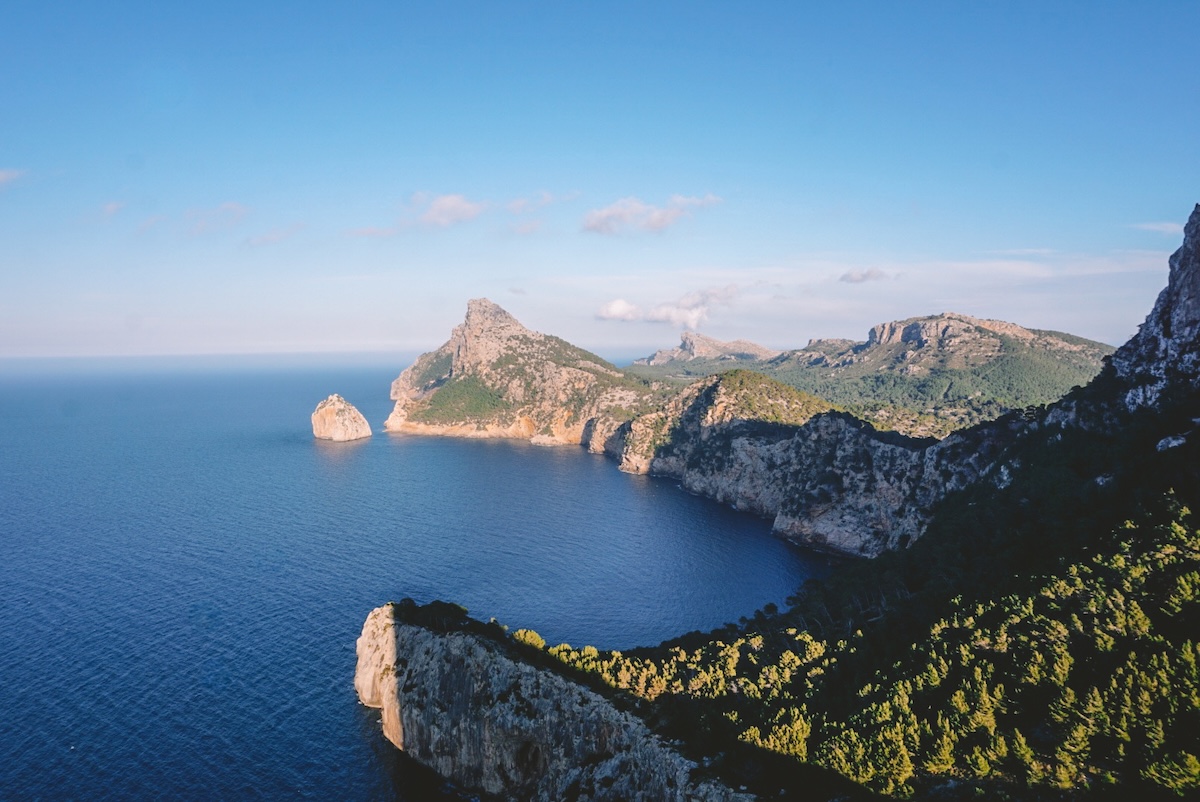 A view of the Formentor Peninsula from the Mirador de es Colomer.