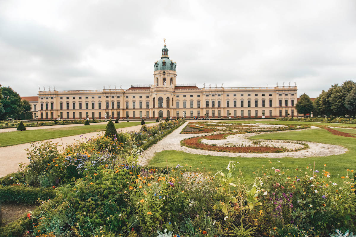 Charlottenburg Palace garden in the summer