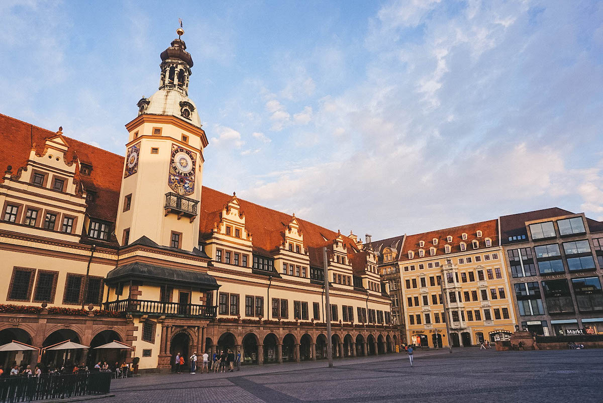 view of old town hall in leipzig