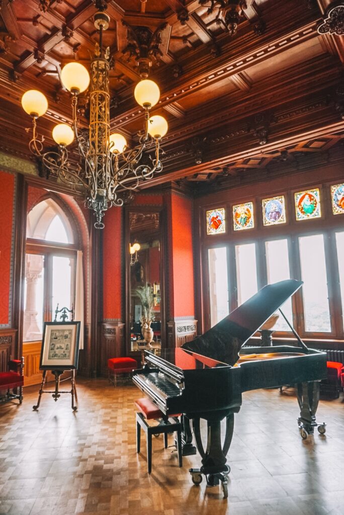 Piano inside Drachenburg Castle