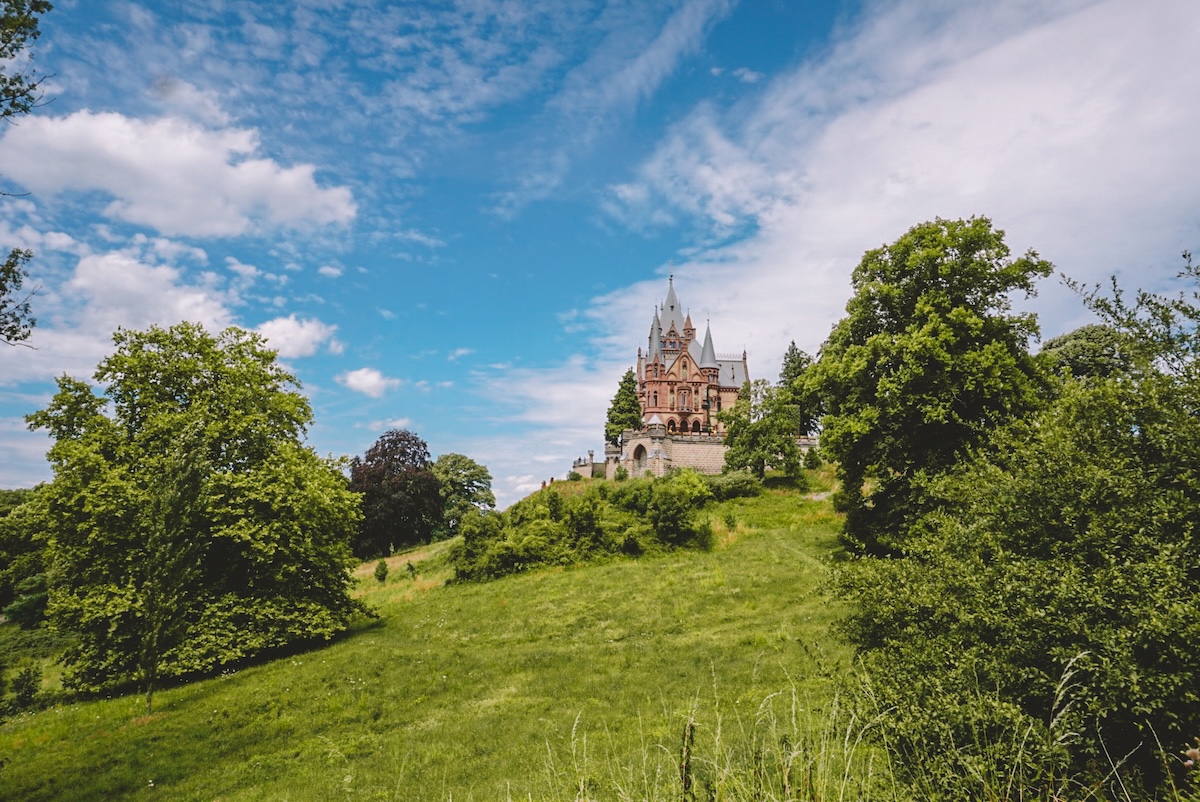 Drachenburg Castle seen from the grounds