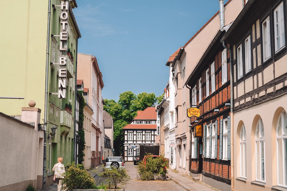 Side street in Old Town Spandau in Berlin