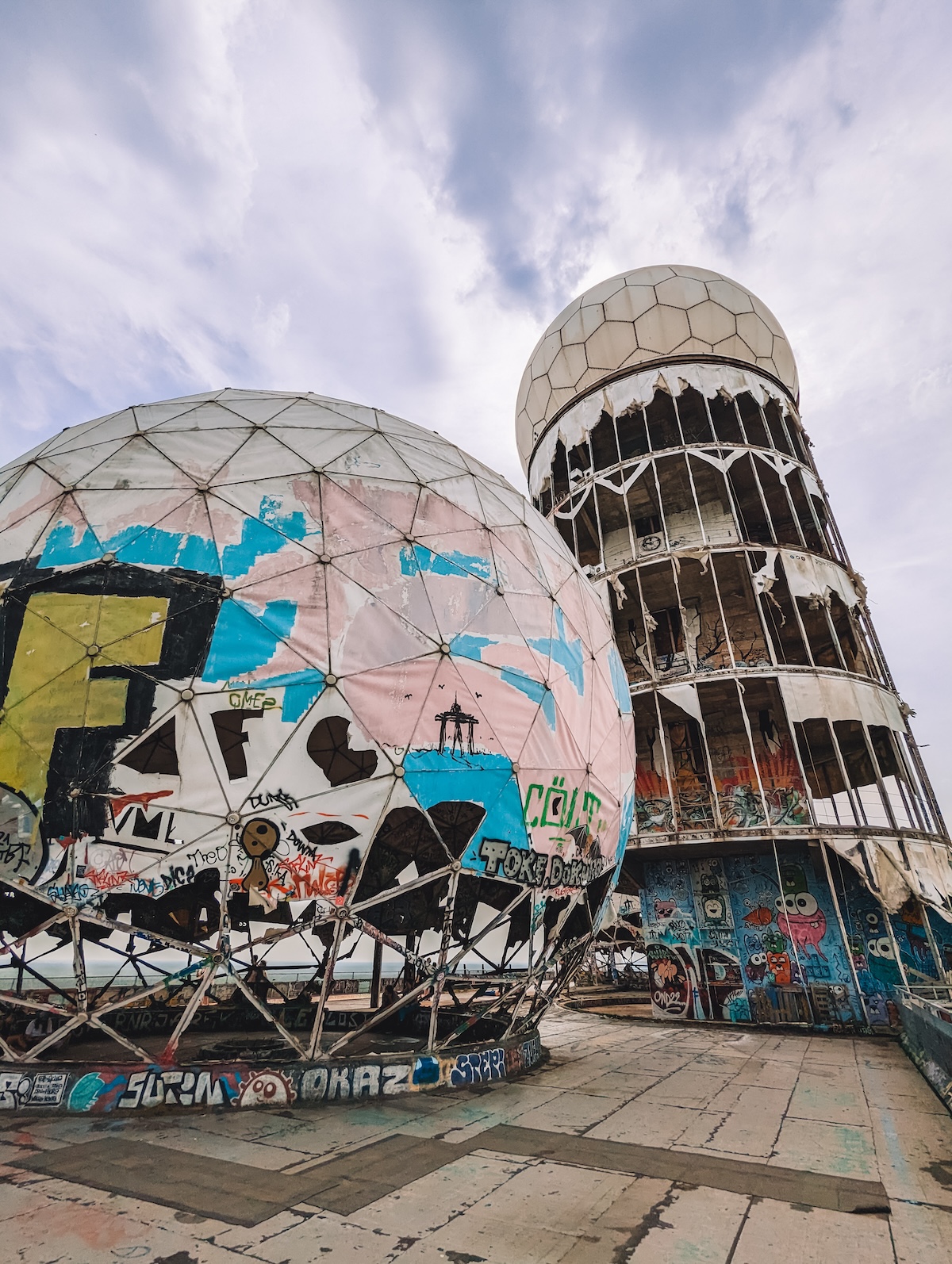 At the top of the Teufelsberg surveillance station