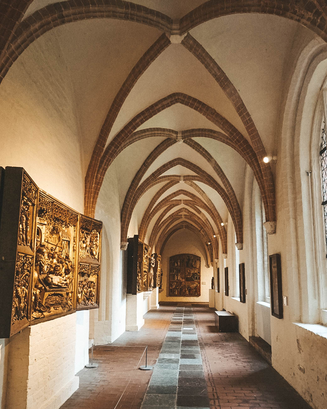 Hallway inside the St. Annen museum in Luebeck, 