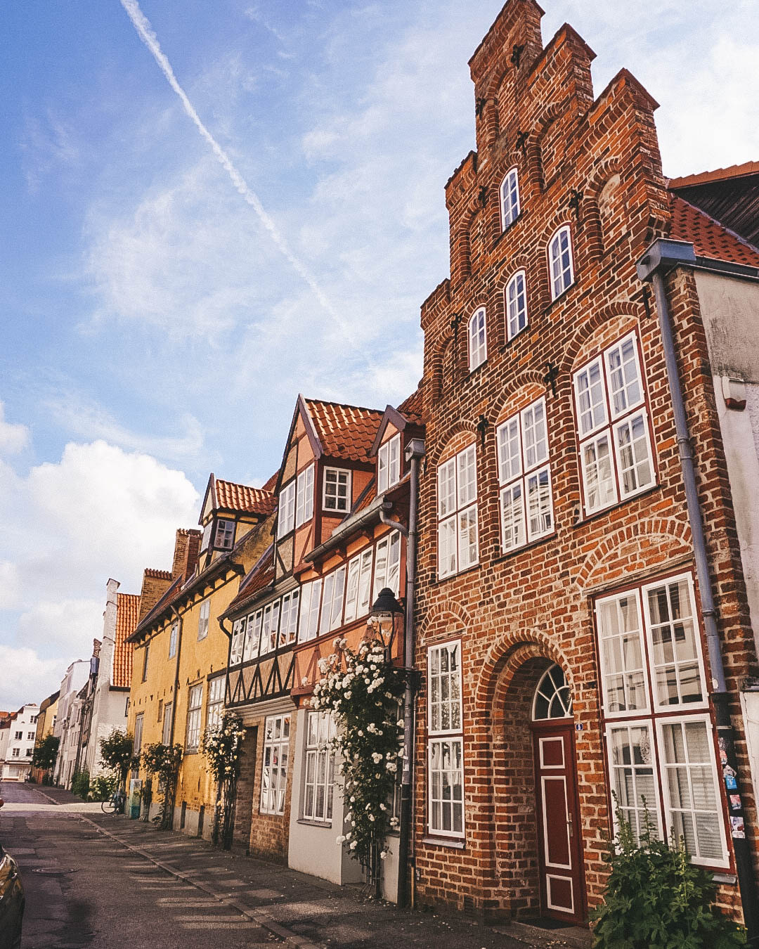 Gorgeous brick row houses in Lübeck, Germany. 