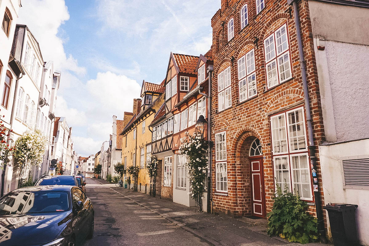 A cute side street in Luebeck. 