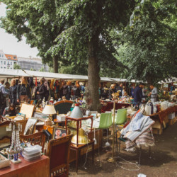 The flea market at Boxhagener Platz in Berlin