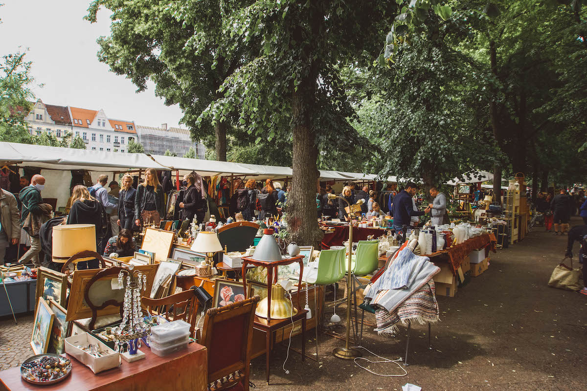 The flea market at Boxhagener Platz in Berlin