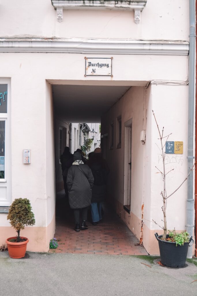 Entrance to alley in Lübeck, Germany