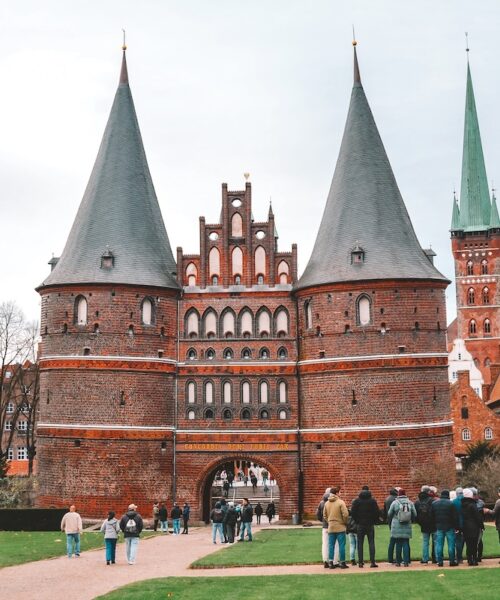 The Holsten Gate in Lübeck, Germany