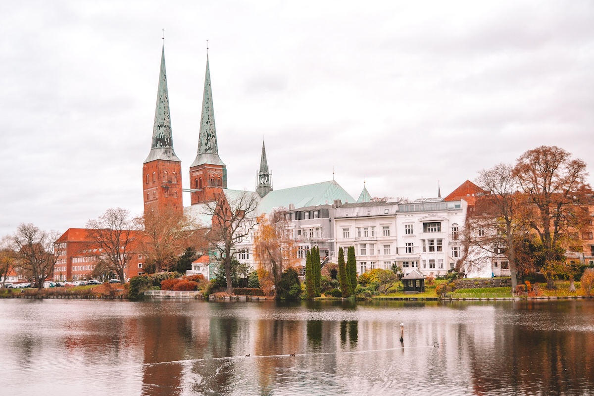 Skyline of Lübeck, Germany