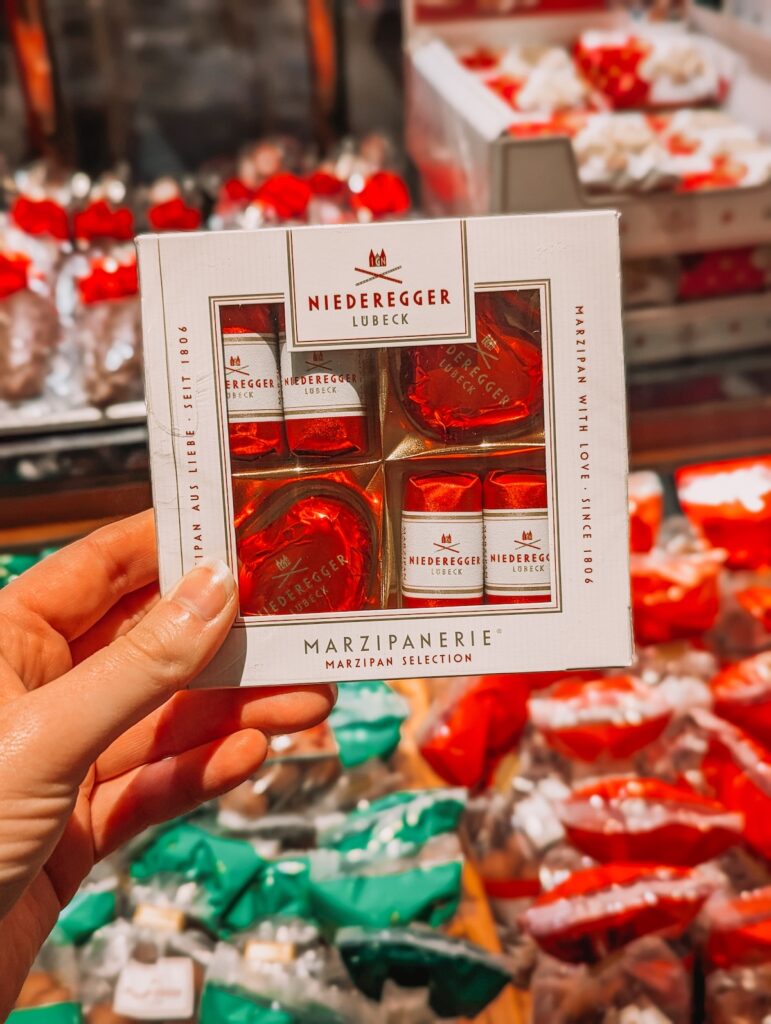 A box of Niederegger marzipan