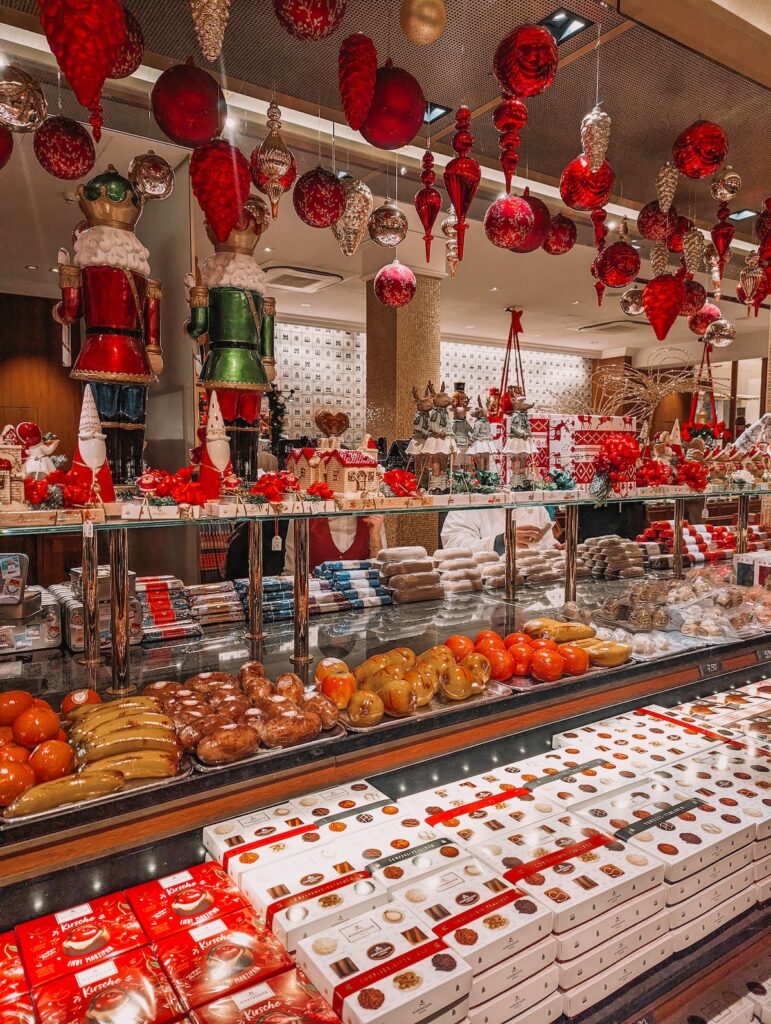 Interior of Niederegger Store in Lübeck, Germany
